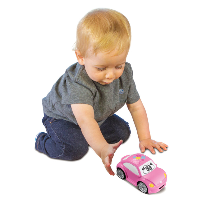 Машинки для малышей - Машинка Bb junior Volkswagen New Beetle My 1st сollection розовая (16-85122/16-85122 pink)#3