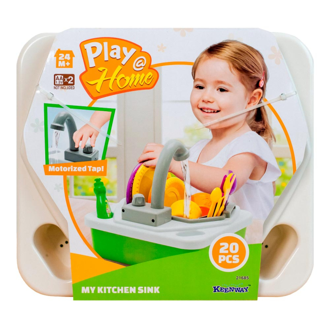 Детские кухни и бытовая техника - Игровой набор Keenway Play Home Моя кухонная мойка (K21685)#3