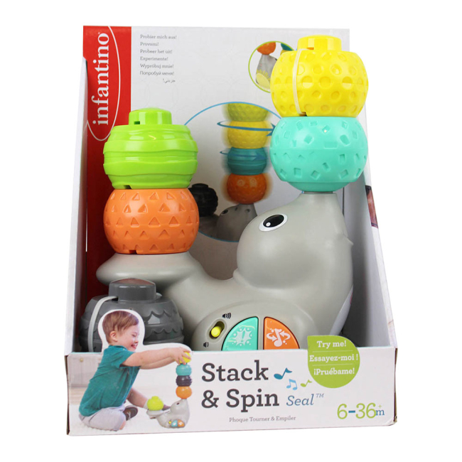 Развивающие игрушки - Развивающая игрушка Infantino Тюлень с эффектами (212019I)#4