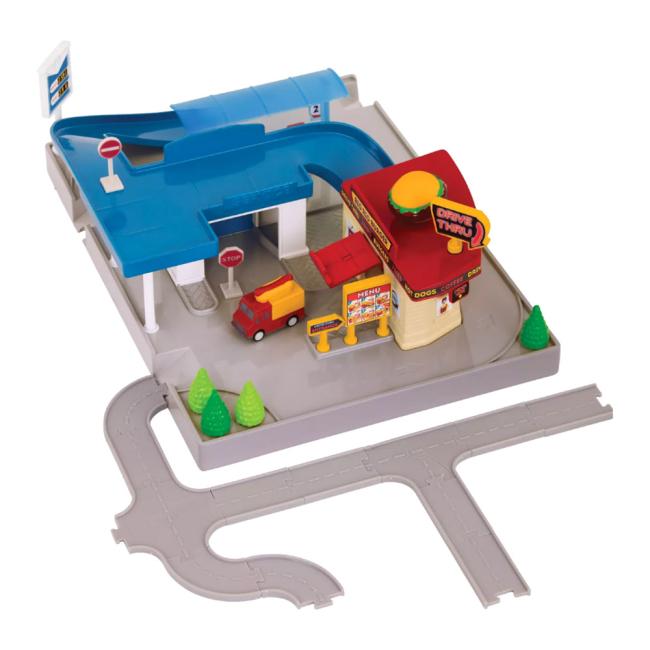 Паркинги и гаражи - Трек Driven Pocket series Автозаправочная станция (WH1075Z)#2