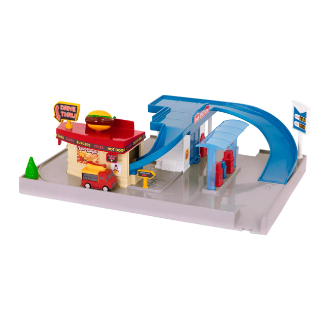 Паркинги и гаражи - Трек Driven Pocket series Автозаправочная станция (WH1075Z)#3