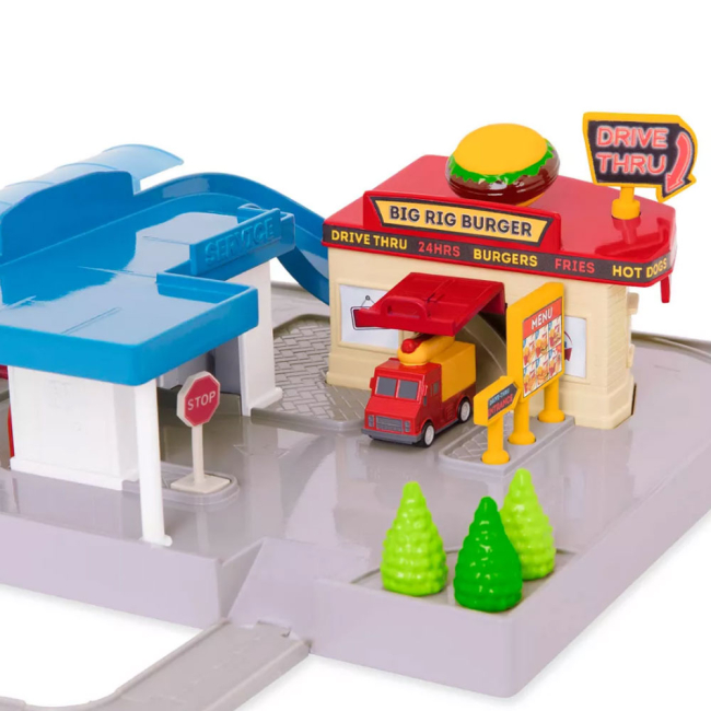 Паркинги и гаражи - Трек Driven Pocket series Автозаправочная станция (WH1075Z)#5