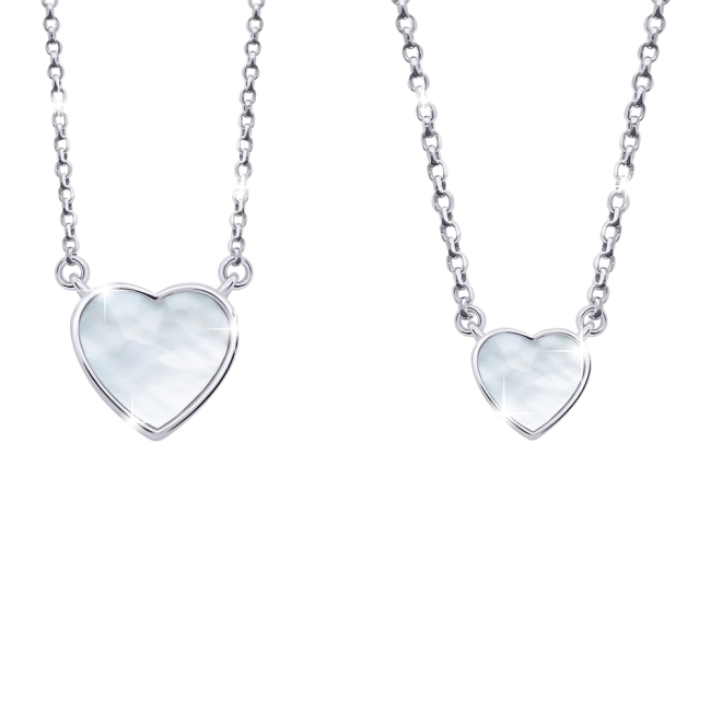 Ювелирные украшения - Колье UmaUmi Сердце с перламутром белое (5850034956812)#3