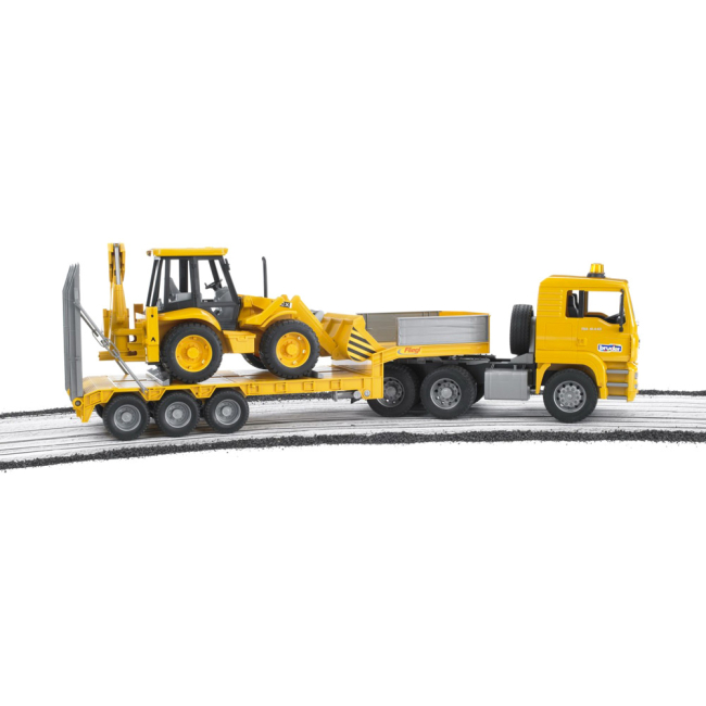 Транспорт и спецтехника - Набор Bruder Construction Тягач MAN с экскаватором JCB 1:16 (02776)#4