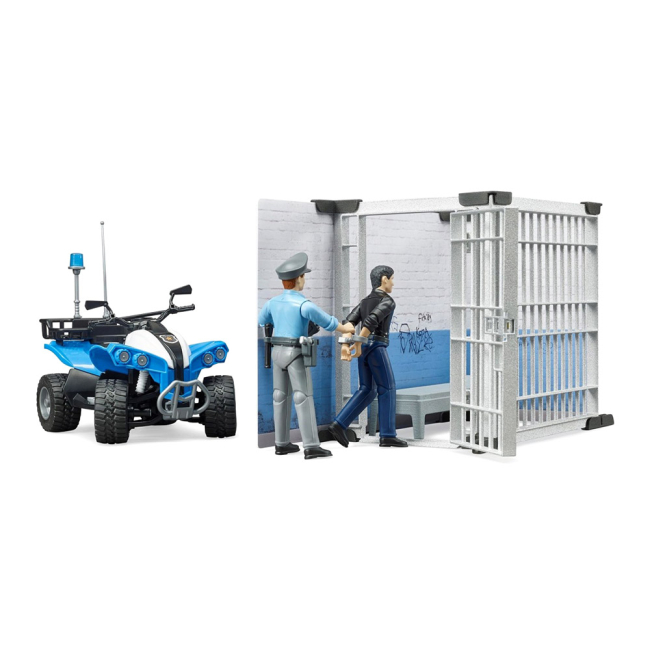 Транспорт и спецтехника - Игровой набор Bruder Emergency Полицейский участок 1:16 (62730)#2