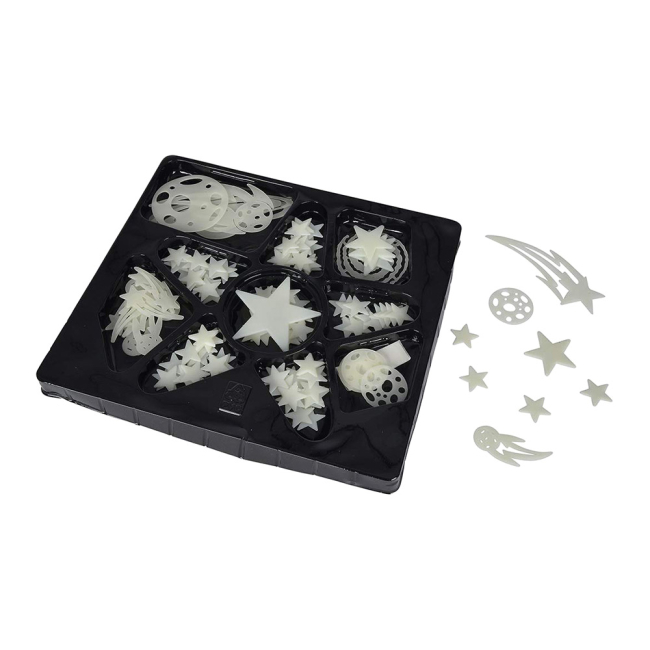 Аксессуары для праздников - Набор наклеек Simba Сияющие звезды 120 шт (7822344)#2