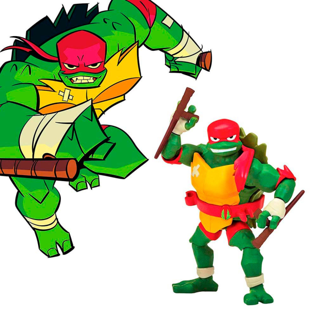 Фигурки персонажей - Фигурка TMNT Эволюция Черепашек-Ниндзя Рафаэль 12 см (80804)#3