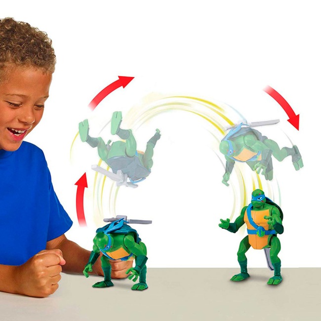 Фигурки персонажей - Фигурка TMNT Эволюция Черепашек-Ниндзя Леонардо 15 см звуковая (81401)#3