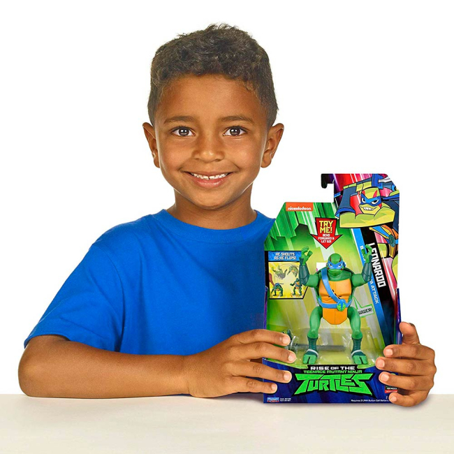 Фигурки персонажей - Фигурка TMNT Эволюция Черепашек-Ниндзя Леонардо 15 см звуковая (81401)#4