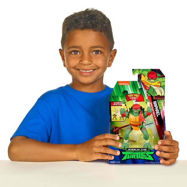 Фигурки персонажей - Фигурка TMNT Эволюция Черепашек-Ниндзя Рафаэль 15 см звуковая (81404)#4