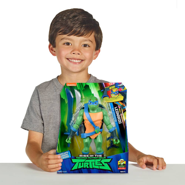 Фигурки персонажей - Фигурка TMNT Эволюция Черепашек-Ниндзя Леонардо 27 см (81451)#4