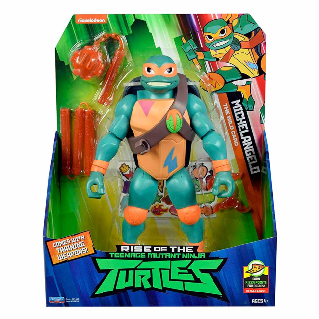 Фигурки персонажей - Фигурка TMNT Эволюция Черепашек-Ниндзя Микеланджело 27 см (81453)#2