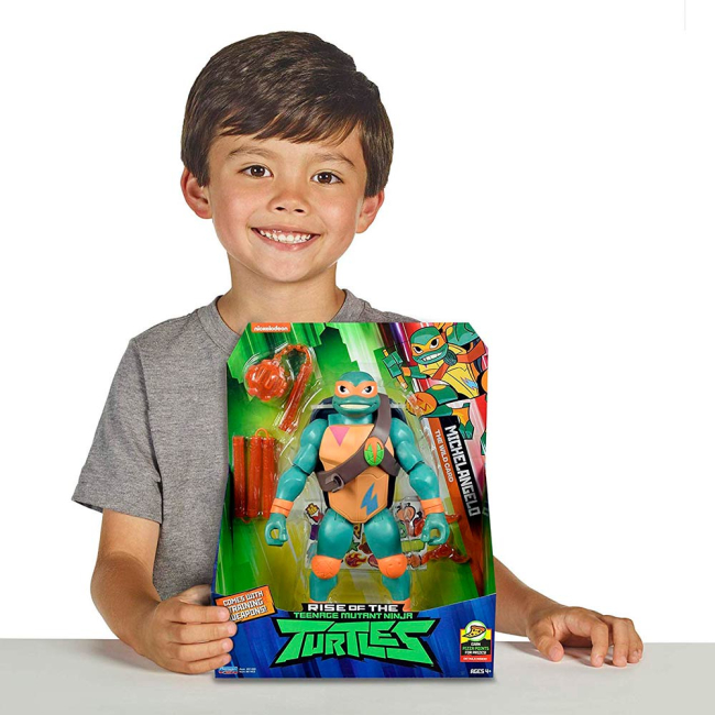 Фигурки персонажей - Фигурка TMNT Эволюция Черепашек-Ниндзя Микеланджело 27 см (81453)#4