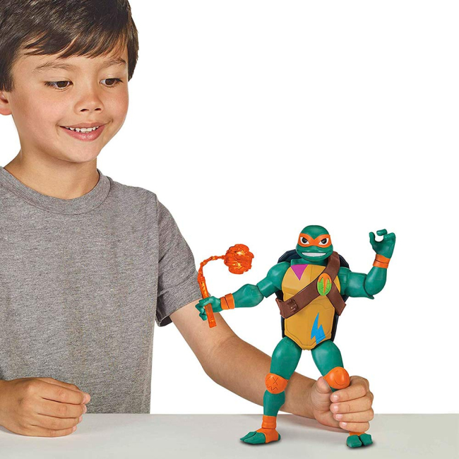 Фигурки персонажей - Фигурка TMNT Эволюция Черепашек-Ниндзя Микеланджело 27 см (81453)#5
