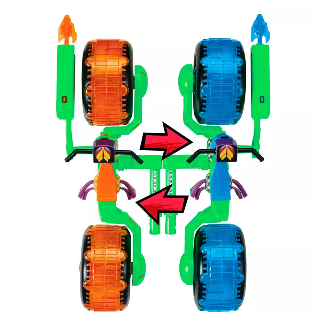 Фигурки персонажей - Набор TMNT Эволюция Черепашек-Ниндзя Мотоцикл стелс Леонардо (82481)#4