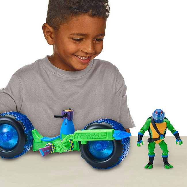 Фигурки персонажей - Набор TMNT Эволюция Черепашек-Ниндзя Мотоцикл стелс Леонардо (82481)#5