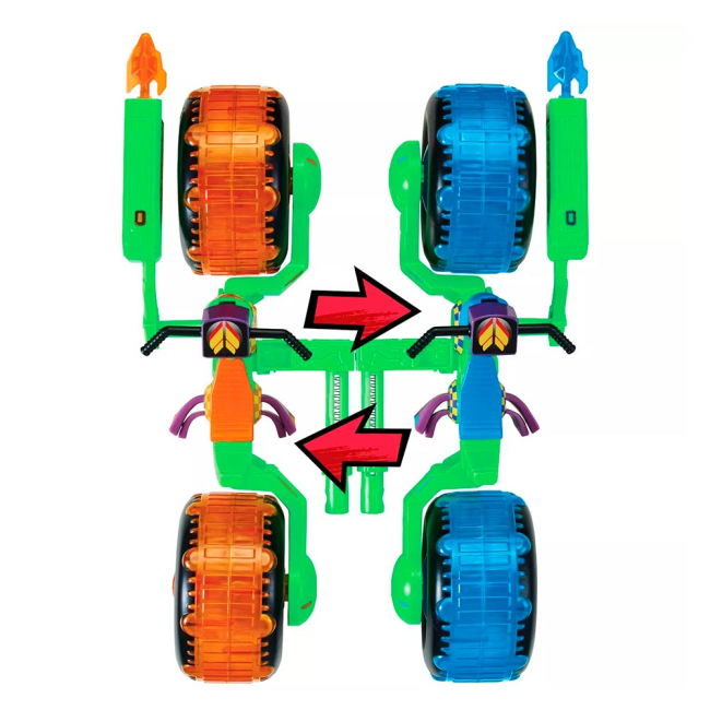 Фигурки персонажей - Набор TMNT Эволюция Черепашек-Ниндзя Байк Микеланджело (82483)#4
