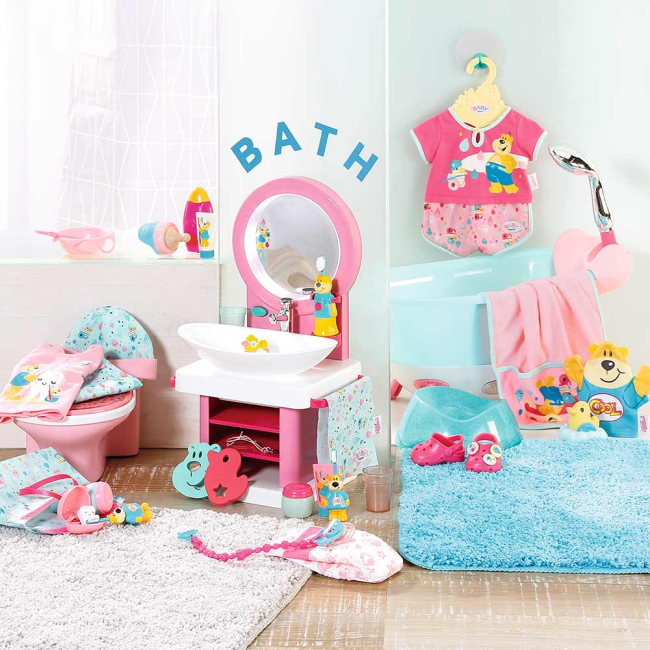 Меблі та будиночки - Інтерактивна раковина Baby Born Водні забави (827093)#4