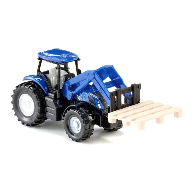 Транспорт и спецтехника - Автомодель Siku Трактор New Holland с паллетой (1487)#2