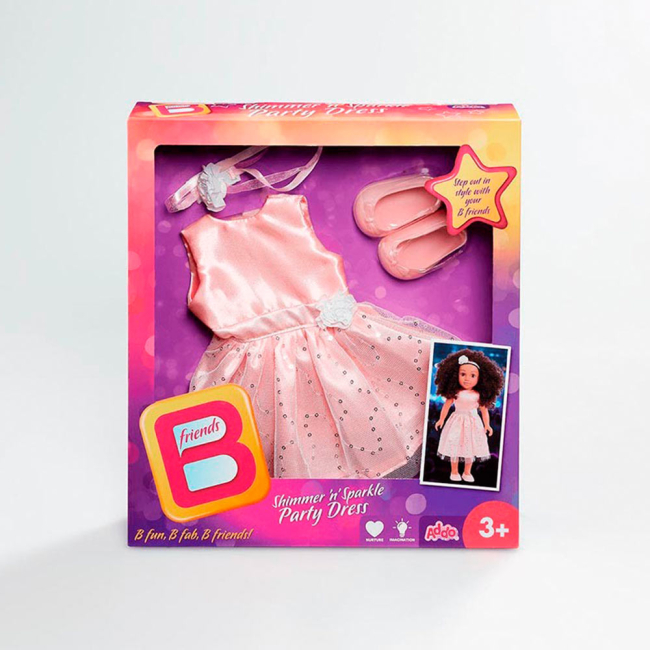 Одяг та аксесуари - Набір Addo Плаття та взуття для ляльки (314-13108)#3