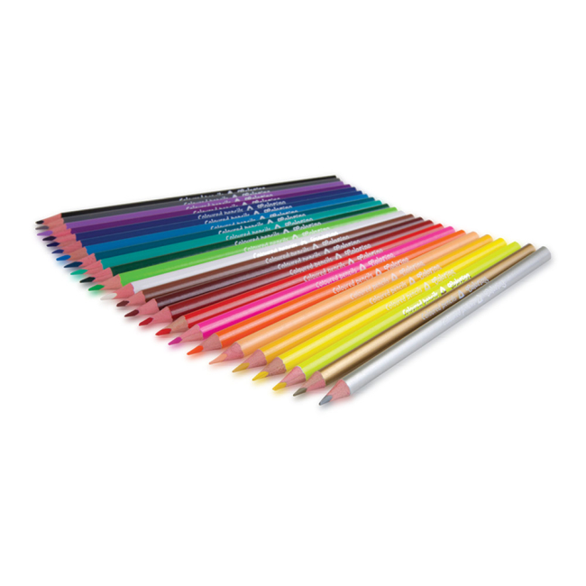 Канцтовари - Олівці Colorino Трикутні 24 кольори з чинкою (57462PTR)#2