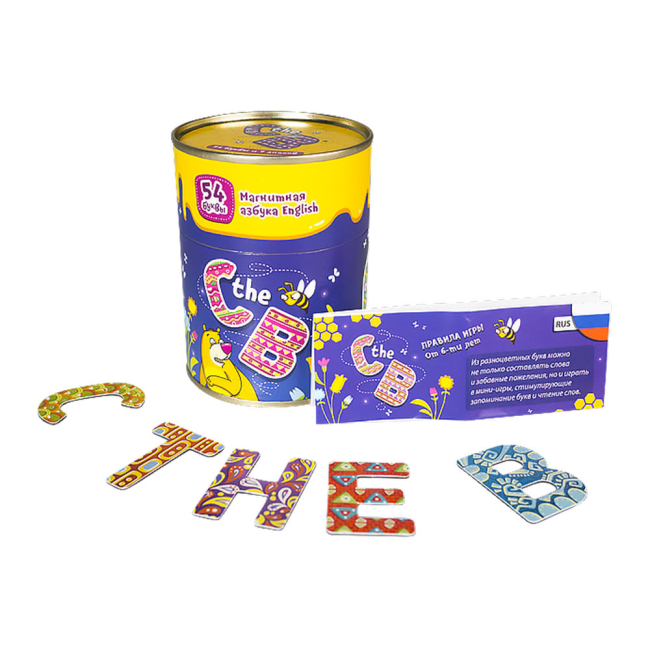 Настільні ігри - Настільна гра Банда умников Магнітна абетка С the B english (УКР024)#2