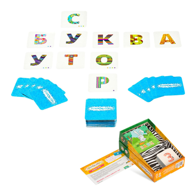 Настольные игры - Настольная игра Банда умников Зверобуквы (УКР008)#2