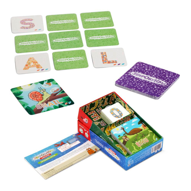 Настольные игры - Настольная игра Банда умников Зверобуквы english (УКР012)#2