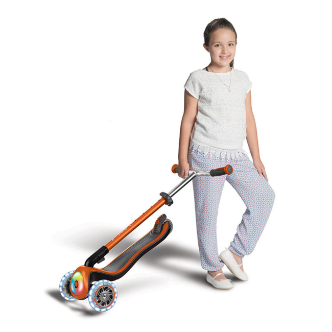 Самокаты - Самокат Globber Elite prime медно-красный с подсветкой (444-804)#5