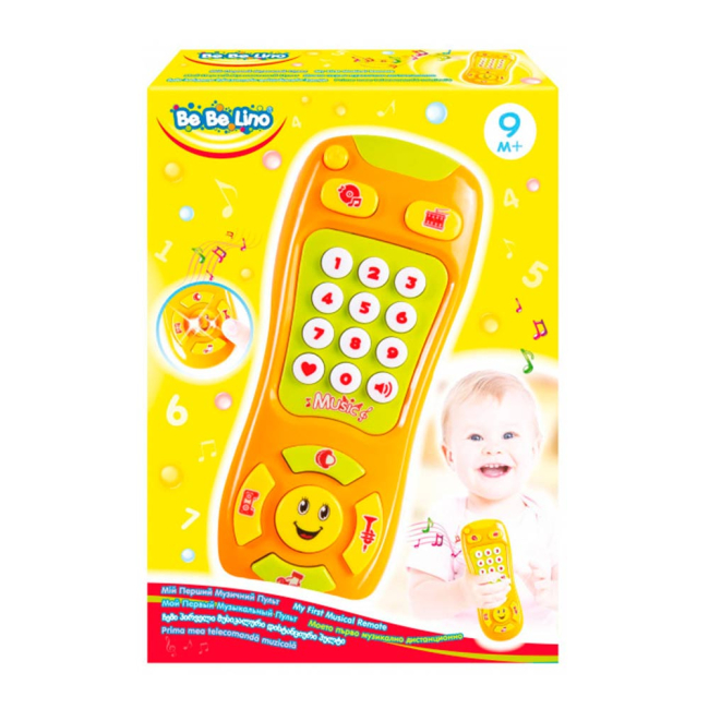 Развивающие игрушки - Развивающая игрушка Bebelino Мой первый музыкальный пульт со световым эффектом (58104)#2