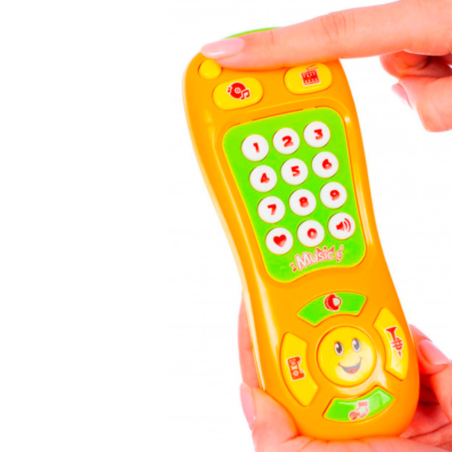 Развивающие игрушки - Развивающая игрушка Bebelino Мой первый музыкальный пульт со световым эффектом (58104)#3
