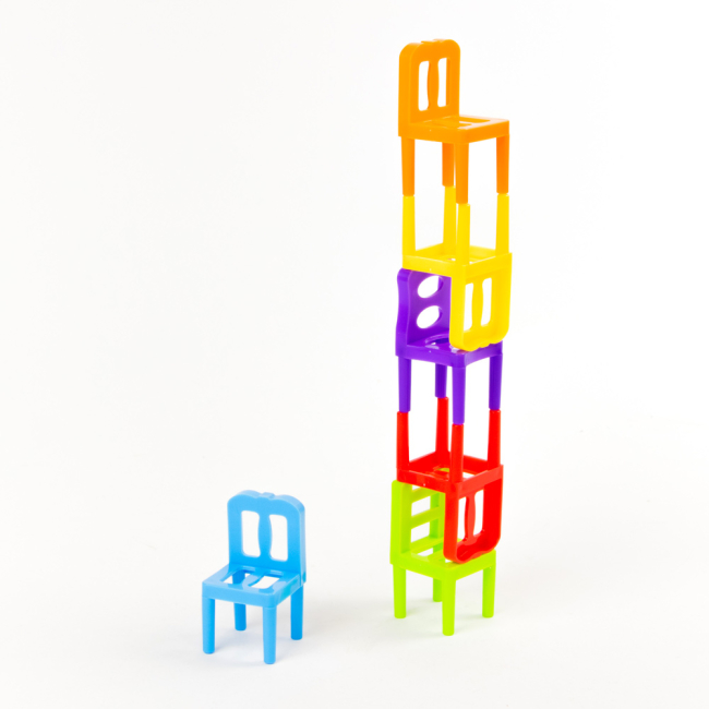 Конструкторы с уникальными деталями - Конструктор Shantou jinxing Folding chair 84 детали (6051Y)#4