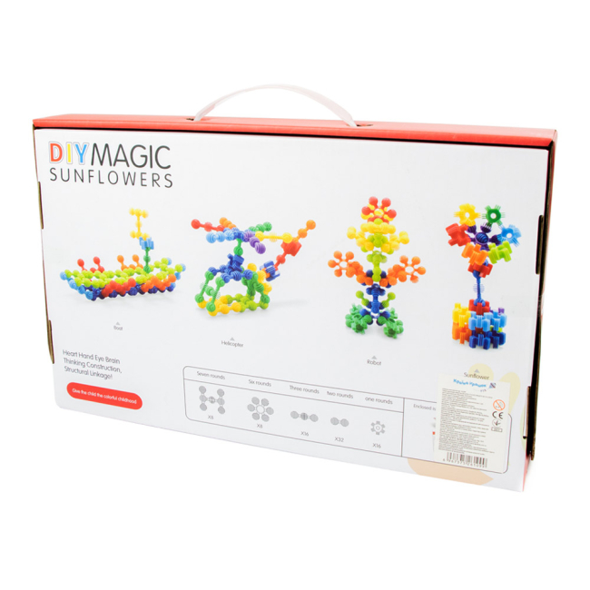 Конструктори з унікальними деталями - Конструктор Shantou jinxing Sunflowers 80 деталей (8130Y)#2