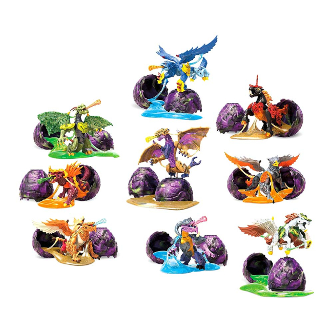 Конструктори з унікальними деталями - Набір Mega construx Breakout beasts S3 Чарівні створіння фіолетовий (GCK31/GFM71)#4