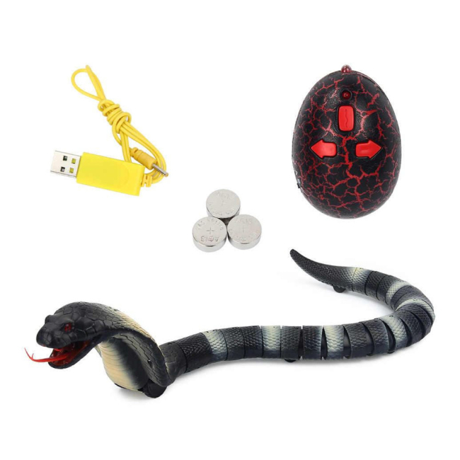 Фигурки животных - Робот Same toy Настоящая кобра на радиоуправлении серый (8808A-BUT)#2