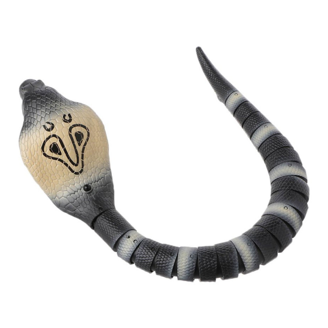 Фигурки животных - Робот Same toy Настоящая кобра на радиоуправлении серый (8808A-BUT)#4