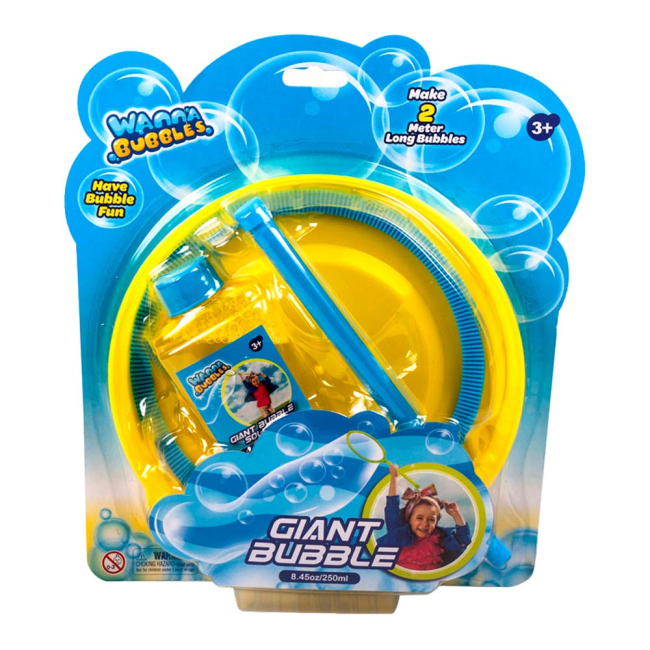 Мильні бульбашки - Мильні бульбашки Wanna bubbles Гігантський розмір жовтий (BB095-1)#2