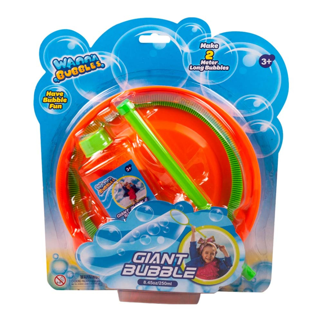 Мильні бульбашки - Мильні бульбашки Wanna bubbles Гігантський розмір помаранчевий (BB095-2)#2