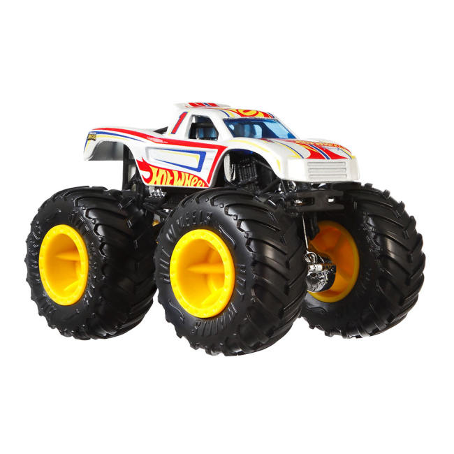 Автомоделі - Набір машинок Hot Wheels Monster trucks Білий і зелена (FYJ64/GBT71)#2