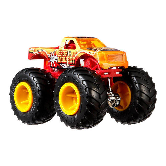 Автомоделі - Набір машинок Hot Wheels Monster trucks Помаранчева і коричнева (FYJ64/GBT70)#2