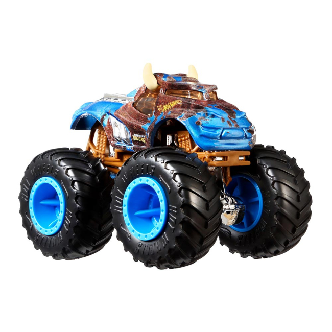 Автомоделі - Набір машинок Hot Wheels Monster trucks Помаранчева і коричнева (FYJ64/GBT70)#3