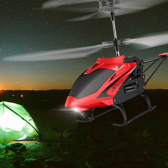 Радиоуправляемые модели - Игрушечный вертолёт  Syma S5H красный радиоуправляемый (S5H/S5H-2)#4