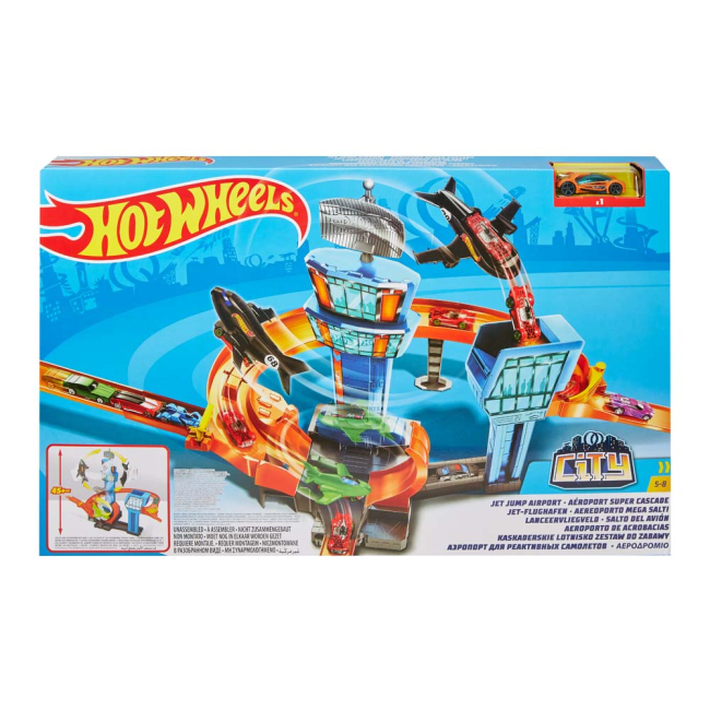 Автотреки - Трек Hot Wheels City Гонки в аэропорту (GFH90)#4