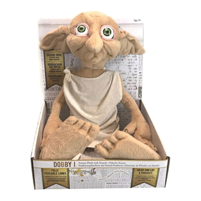 Персонажі мультфільмів - Ельф-домовик Wizarding world Добі зі звуком 40 см (WW-1072)#2