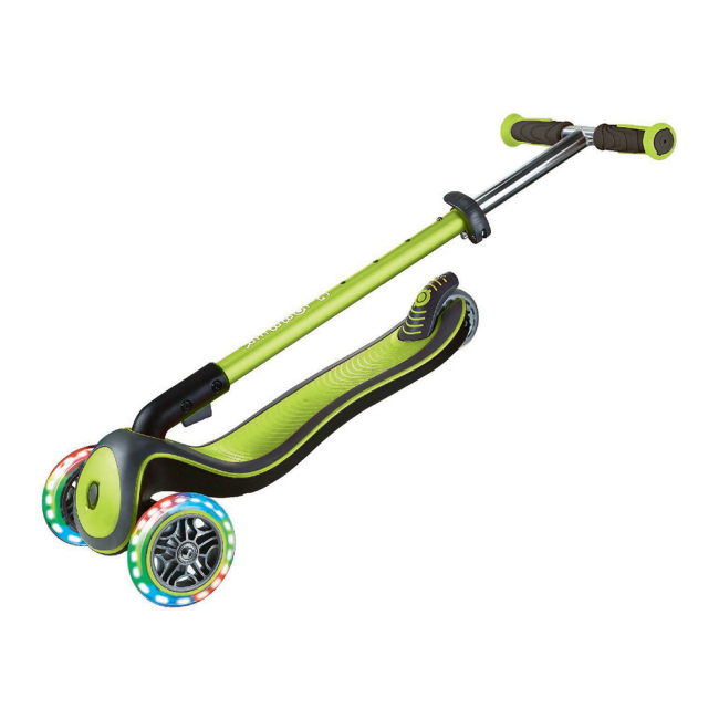 Самокаты - Самокат Globber Elite deluxe зеленый с подсветкой (444-406)#3