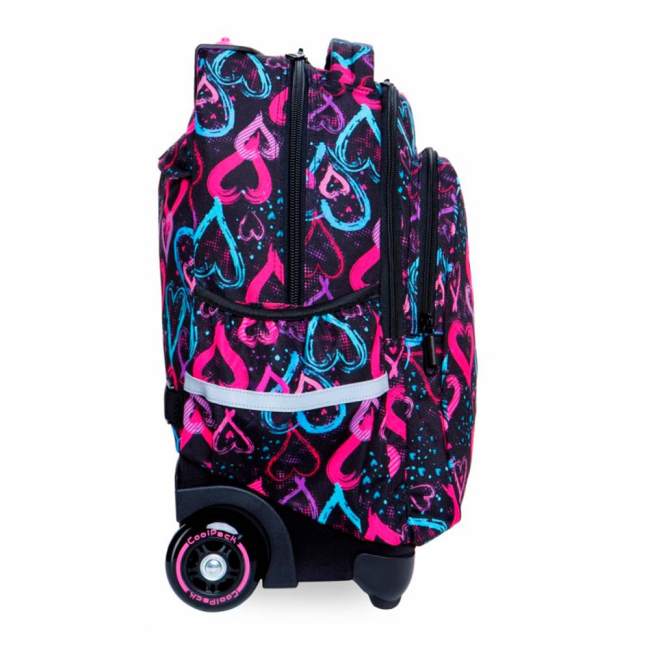 Рюкзаки и сумки - Рюкзак CoolPack Junior Нарисованные сердца на колесах (B28038)#2