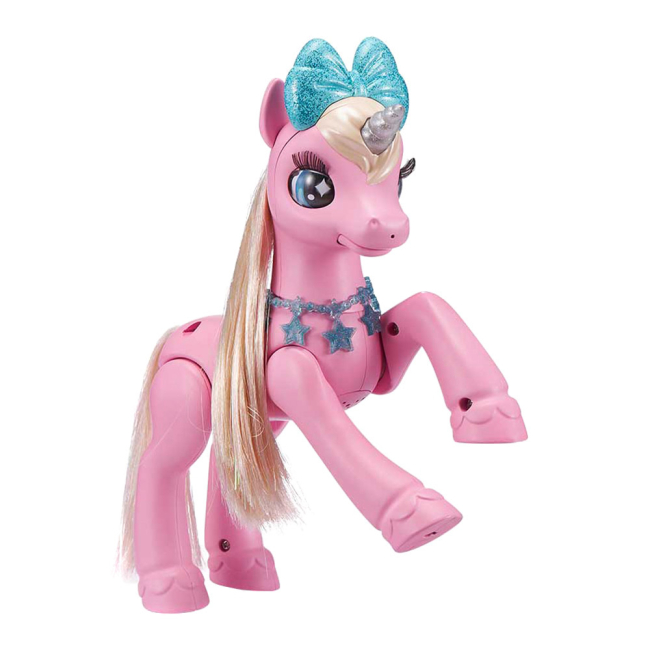 Фигурки животных - Интерактивная игрушка Pets alive Мой волшебный единорог розовый (9502P)#2