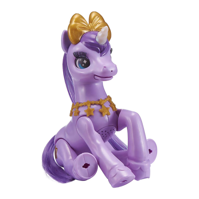 Фигурки животных - Интерактивная игрушка Pets alive Мой волшебный единорог фиолетовый (9502V)#3