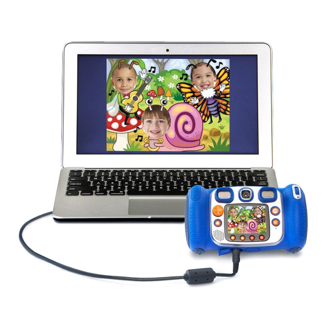 Фотоаппараты - Игрушечная фотокамера Vtech kidizoom duo голубая (80-170803)#3