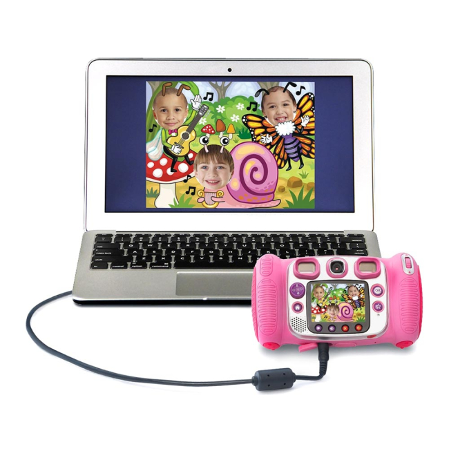 Фотоаппараты - Интерактивная игрушка Vtech kidizoom Фотокамера duo розовая (80-170853)#3